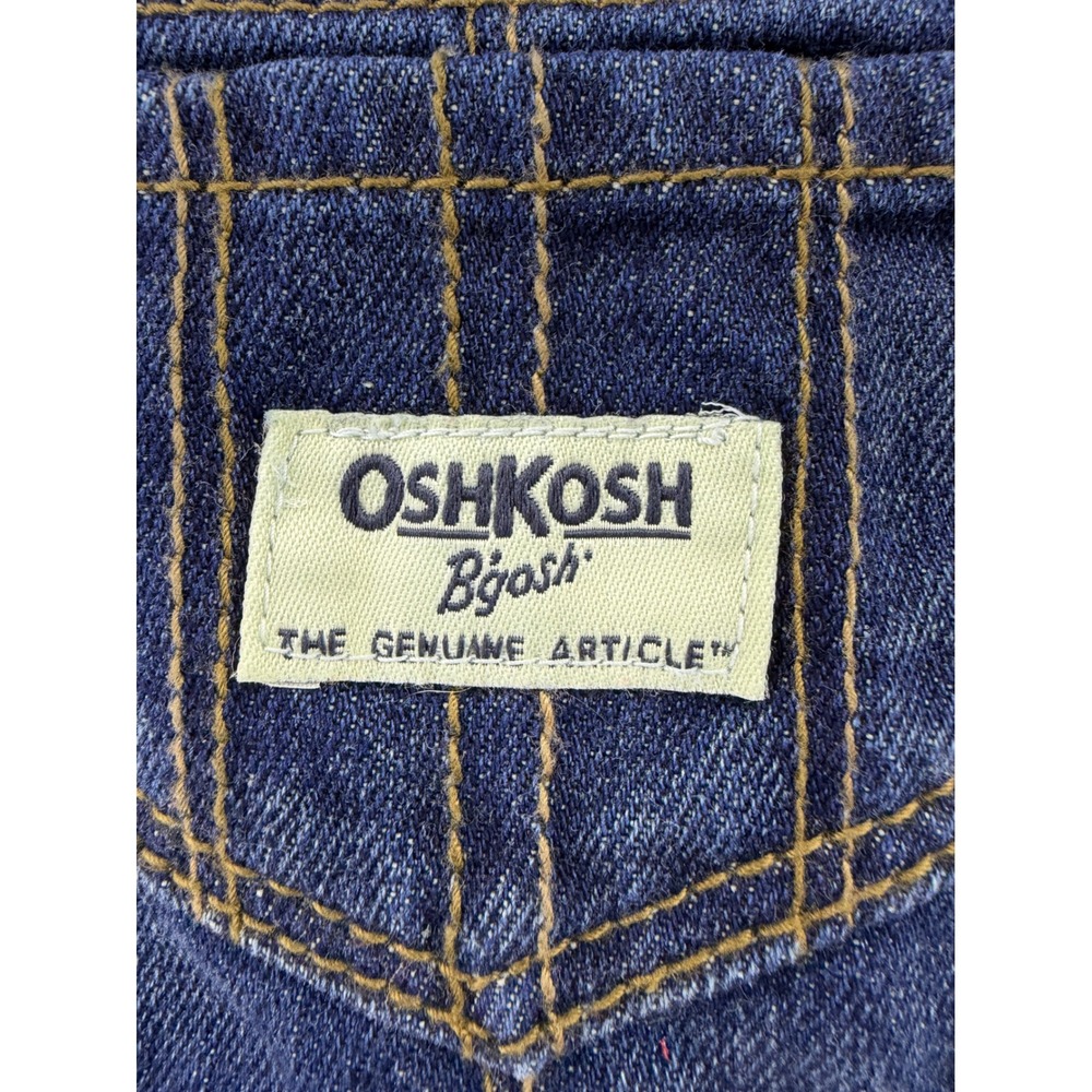 OshKosh Bgosh Vestback Baby Girls Denim Tulle Heart Dress Navy Blue Gold 12M - Picture 4 of 7